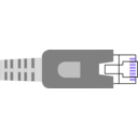 download Ethernet Plug Network Straight Connector Rj 45 Lan clipart image with 225 hue color