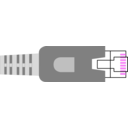 download Ethernet Plug Network Straight Connector Rj 45 Lan clipart image with 270 hue color