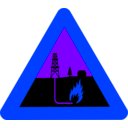 download Warning Shale Gas clipart image with 225 hue color