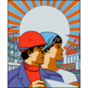 download Labor Poster Are Drawn Anew clipart image with 0 hue color