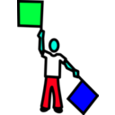 download Y Semaphore clipart image with 135 hue color