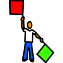 download Y Semaphore clipart image with 0 hue color
