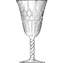 download Crystal Goblet clipart image with 0 hue color