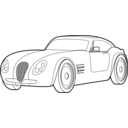 download Sport Car clipart image with 180 hue color
