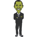 download President Barack Obama clipart image with 45 hue color