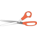 download Scissors Open clipart image with 0 hue color