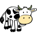 download Chewing Cow clipart image with 45 hue color