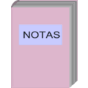 download Notas clipart image with 180 hue color