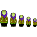download Matryoshka Doll clipart image with 45 hue color