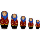 download Matryoshka Doll clipart image with 0 hue color