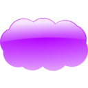 download Blue Cloud clipart image with 90 hue color