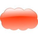 download Blue Cloud clipart image with 180 hue color