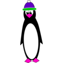 download Cold Penguin clipart image with 270 hue color