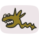 download Funny Monster clipart image with 270 hue color