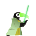 download Toucan Jedi Master clipart image with 45 hue color