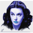 download Hedy Lamarr clipart image with 225 hue color