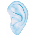 download Human Ear clipart image with 180 hue color