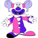 download Big Earred Clown clipart image with 270 hue color