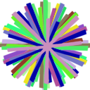download Starburst 002 clipart image with 90 hue color