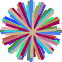download Starburst 002 clipart image with 180 hue color