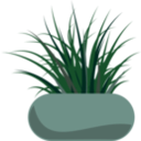 download Potted Grass clipart image with 45 hue color