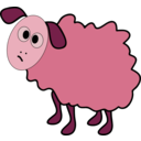 download Confused Sheep clipart image with 315 hue color