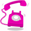 download Red Telephon clipart image with 315 hue color