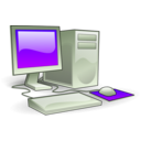 download Computer clipart image with 225 hue color