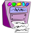 download Old Computer clipart image with 180 hue color