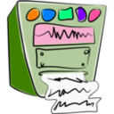 download Old Computer clipart image with 270 hue color