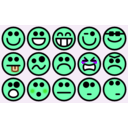 download 15 Small Smilies clipart image with 90 hue color