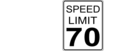 Ca Speed Limit 70 Roadsign