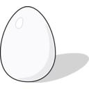 download Whiter Egg clipart image with 180 hue color