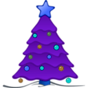 download Sapin 01 Xmas clipart image with 180 hue color