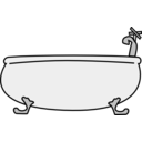 download Bathtub 2 clipart image with 0 hue color