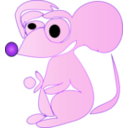 download White Rat clipart image with 270 hue color