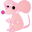 download White Rat clipart image with 315 hue color