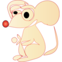download White Rat clipart image with 0 hue color