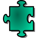 download Green Jigsaw Piece 07 clipart image with 45 hue color