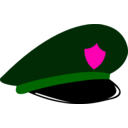 download Police Cap clipart image with 270 hue color