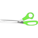 download Scissors Slightly Open clipart image with 90 hue color