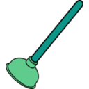 download Toilet Plunger clipart image with 135 hue color