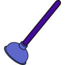 download Toilet Plunger clipart image with 225 hue color