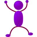 download Stickman 11 clipart image with 90 hue color