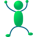 download Stickman 11 clipart image with 315 hue color