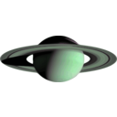 download Saturn clipart image with 90 hue color