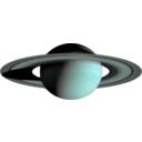 download Saturn clipart image with 135 hue color