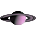 download Saturn clipart image with 270 hue color