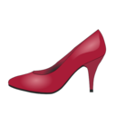 download Red Shoe clipart image with 0 hue color