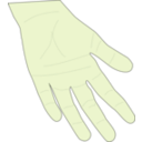 download Hand clipart image with 45 hue color